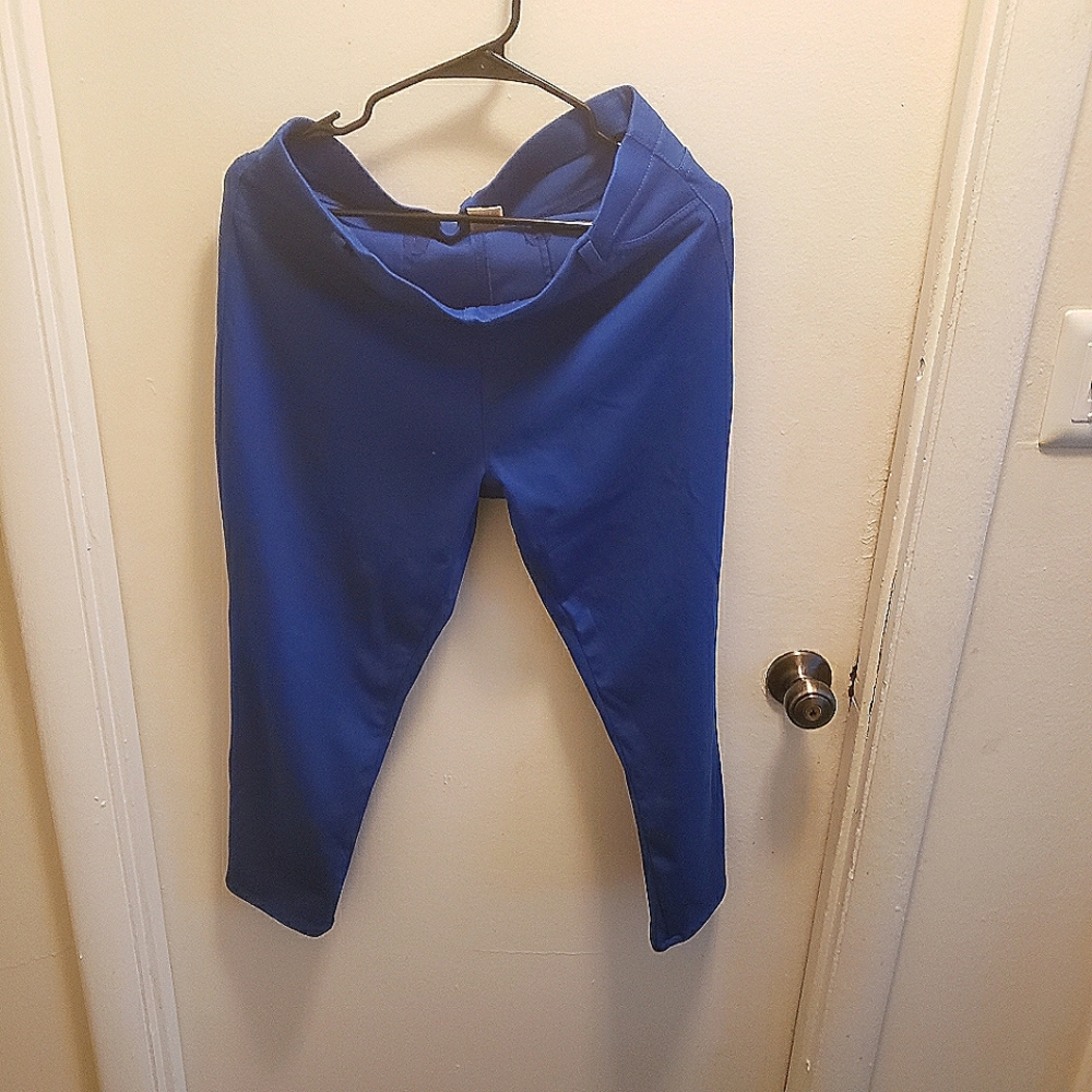 Blue Spandex Capris